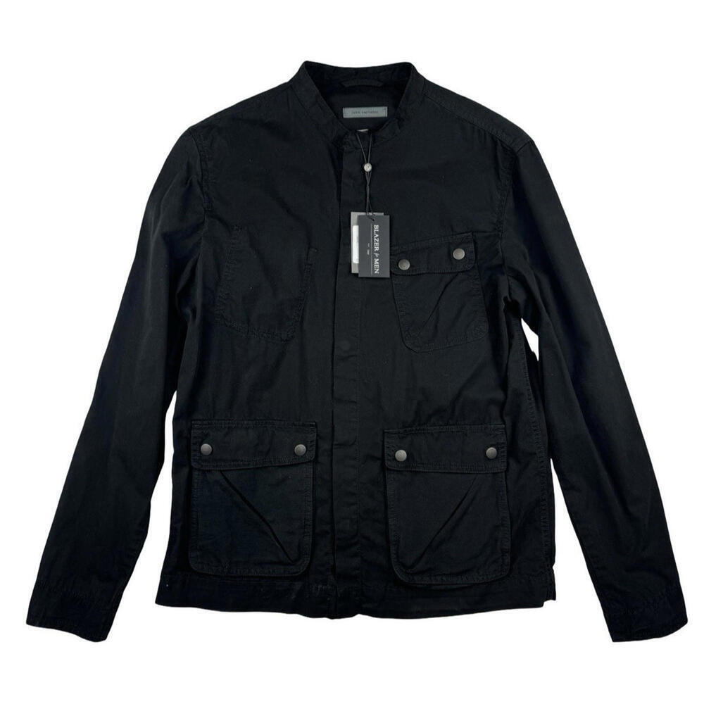 John Varvatos Dom M65 Military Field Jacket Black Size EU 50